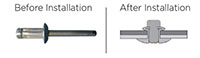 Orlock™ Steel Plywood X-Large Head Rivets - 2