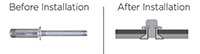 Orlock™ Aluminum 100 Degree Countersunk Head Rivets - 2