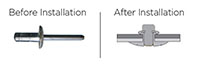 Super Orlock™ Steel Large/X-Large Head Rivets - 2