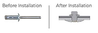 Super Orlock™ Steel/Stainless Steel Protruding Head Rivets - 2