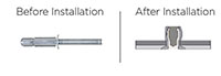 Ornilock Aluminum 100 Degree Countersunk Head Rivets -2