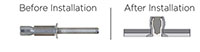 OR-Bolt Aluminum 100 Degree Countersunk Head Rivets -2