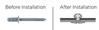 U-Fix All Steel Dome Head Rivets - 2