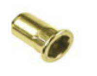 K-Series 0.385 Inch (in) Dimension L and #6-32 Threaded Size Open End Semi-Hexagon Flat Head (AH) Imperial Rivet Nut