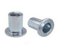 K-Series Open End Zinc Plated Flat Head (RN) Rivet Nuts