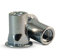 A-Series Semi-Hexagon Square Style Cylindrical Head (Flat) Rivet Nuts