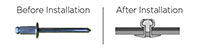 Open End Steel Dome Blind Rivets - 2
