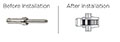 Mega-Orlock® 6.8 Series Triple locking system Head Rivets - 2