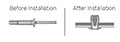 Ornilock Aluminum Protruding Head Rivets -2