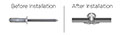 U-Fix Aluminum/Stainless Steel 120 Degree Countersunk Head Rivets - 2