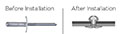 U-Fix Aluminum/Aluminum X-Large Head Rivets - 2