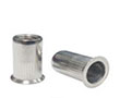 M-Series 12.5 Millimeter (mm) Dimension L and M4 Thread Size Open End Countersunk Head (Large) Stainless Steel Rivet Nut