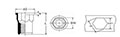 M-Series Semi-Hexagon Cylindrical Head (Flat) Rivet Nuts - 2