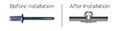 Open End Steel Dome Blind Rivets - 2