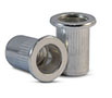 M-Series 10.5 Millimeter (mm) Dimension L and M3 Thread Size Open End Cylindrical Head (Flat) Rivet Nut